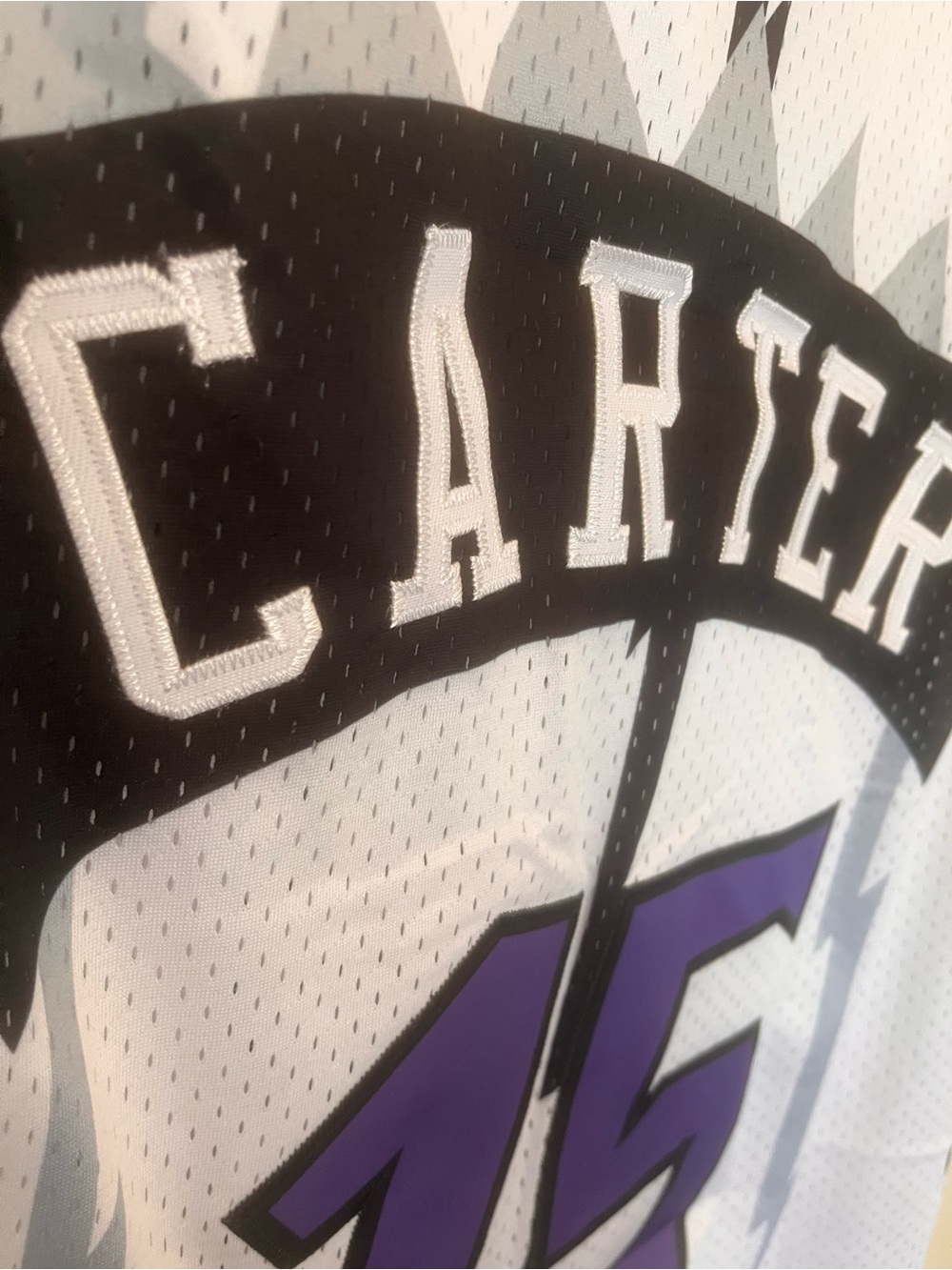 Embroidered Toronto Carter Basketball Jersey View 2